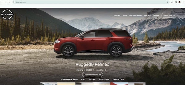 Nissan Website, Work